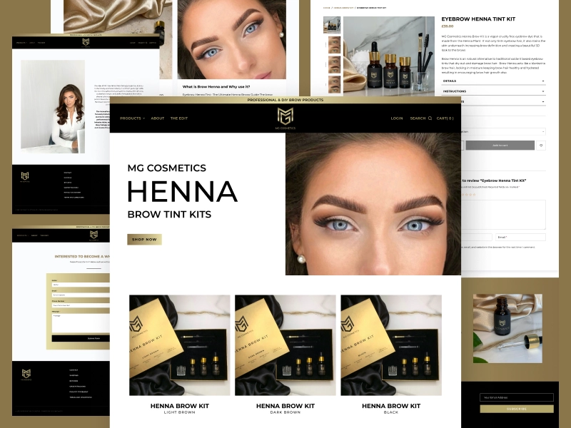 MG Cosmetics - Website Development